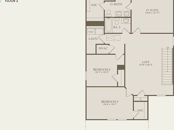 Oriole Floor Plan, Quick Move-In Home, Floor 2