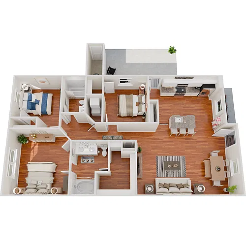 Floor plan The Calloway with Carport