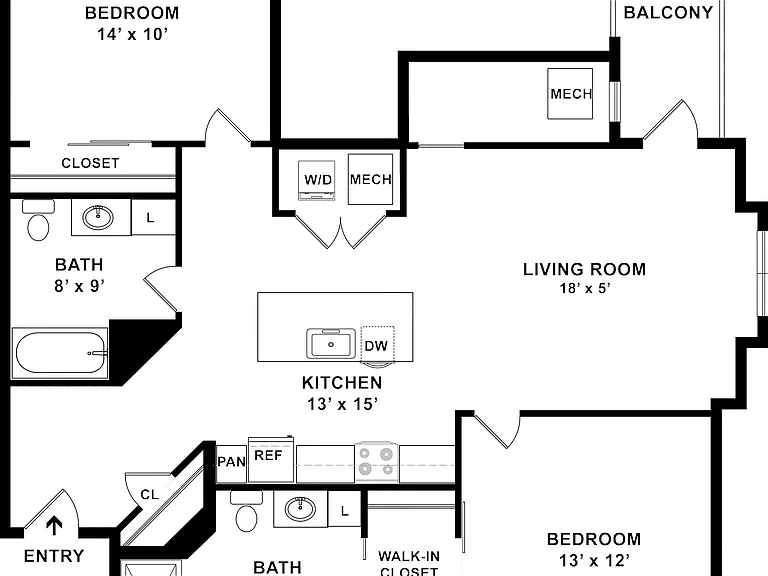 B2 Floor plan W Dimensions B2 Floor plan W Dimensions