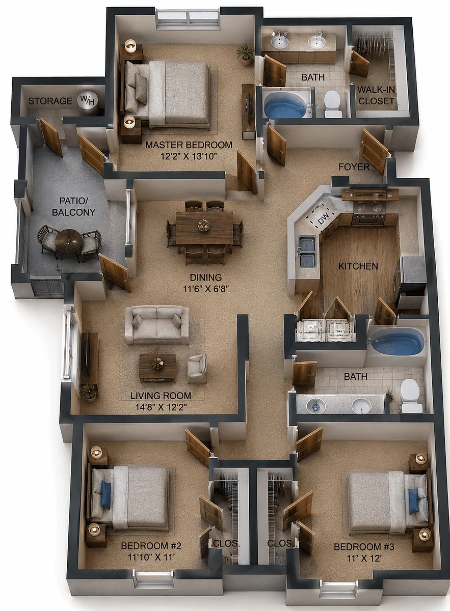 Floor plan Alamo