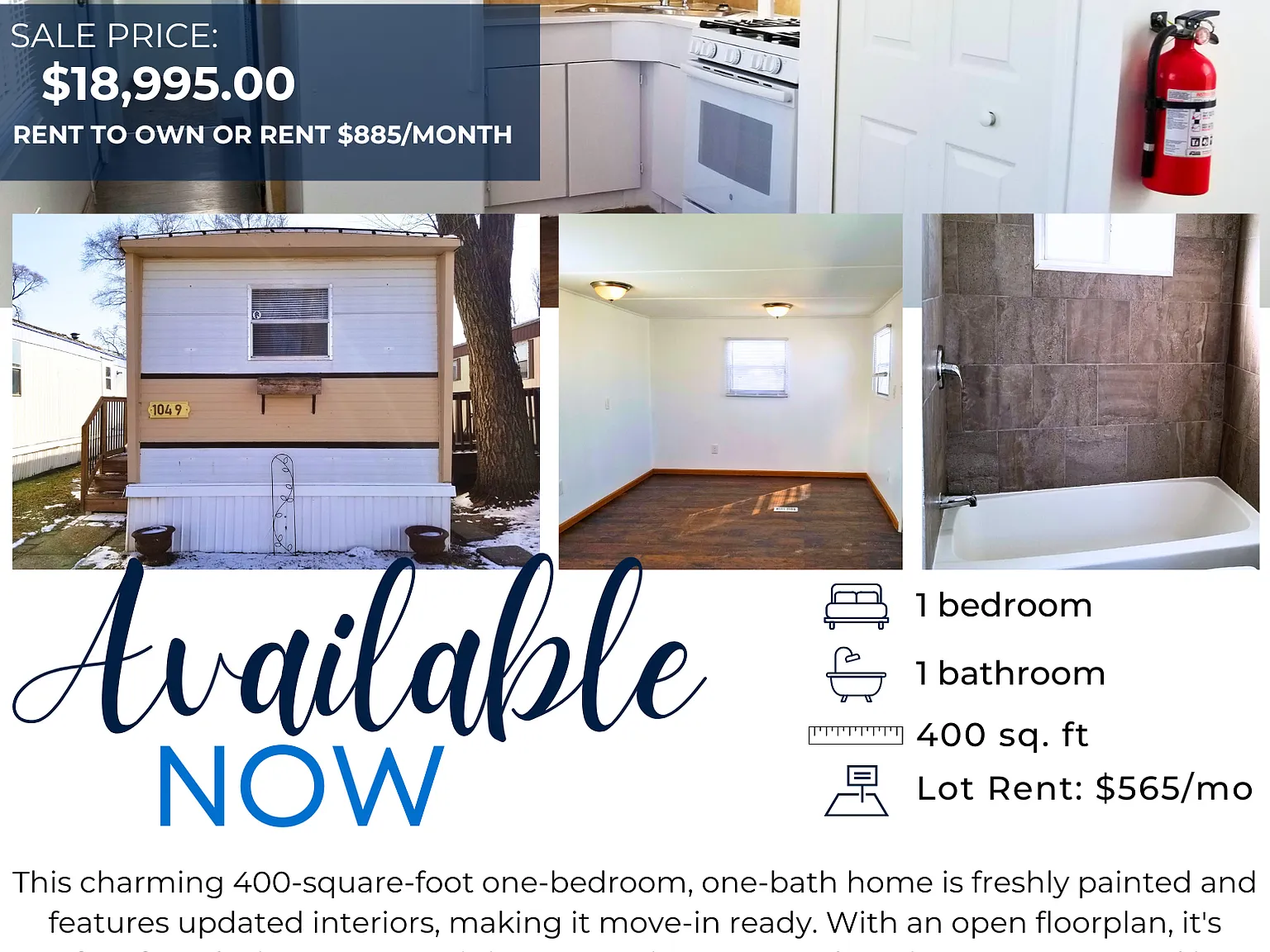 1 bed, 400 sqft, $887 — Photo 1