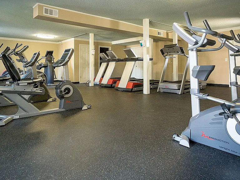 Enjoy your workouts in this fully-equipped fitness center, designed to inspire health and wellness.