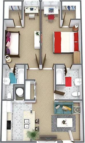 Floor plan 2 Bedroom