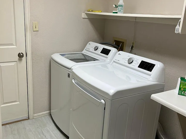 Laundry room.