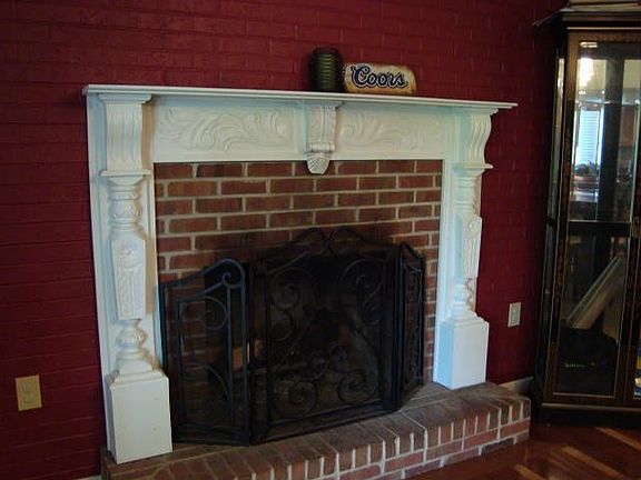 Family room fireplace