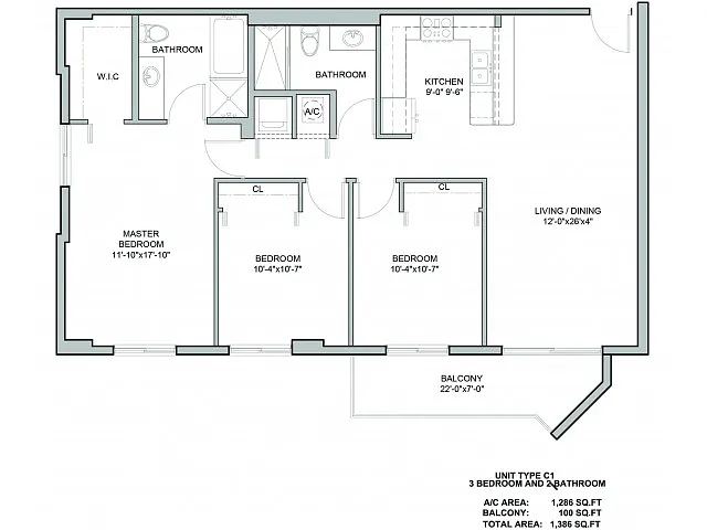 Floor plan C1