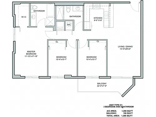 Floor plan C1