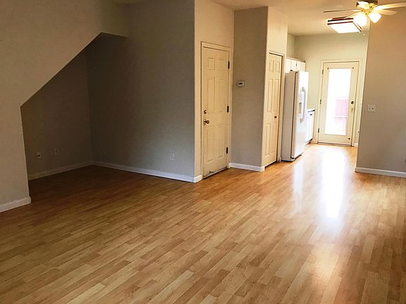 Living room looking toward dining area and kitchen