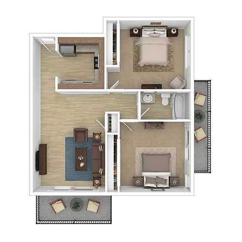 Floor plan Broadway 2x1