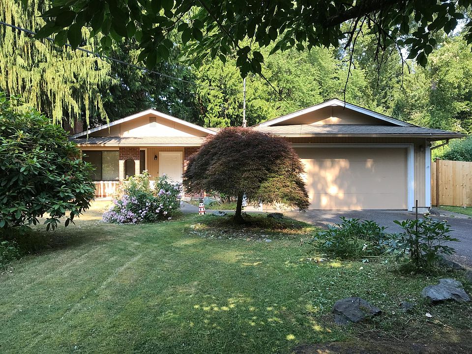 Front of house and garage