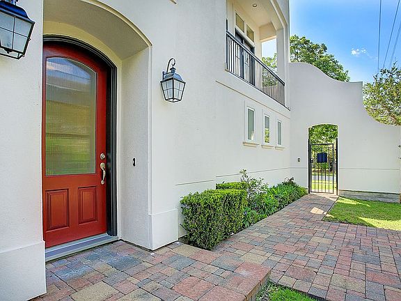 front door & side yard