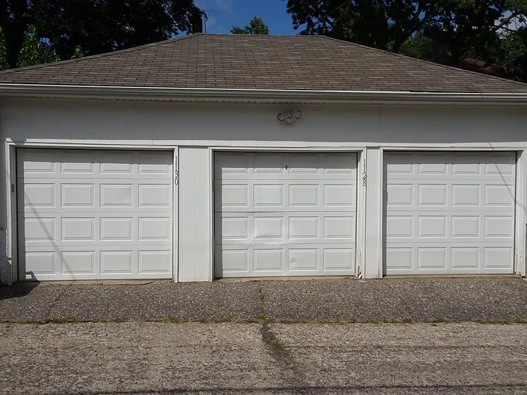 Alley garage includes opener