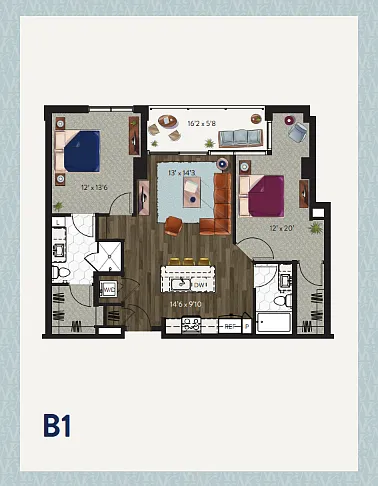 Floor plan B1