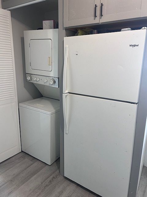 Kitchen, washer and dryer