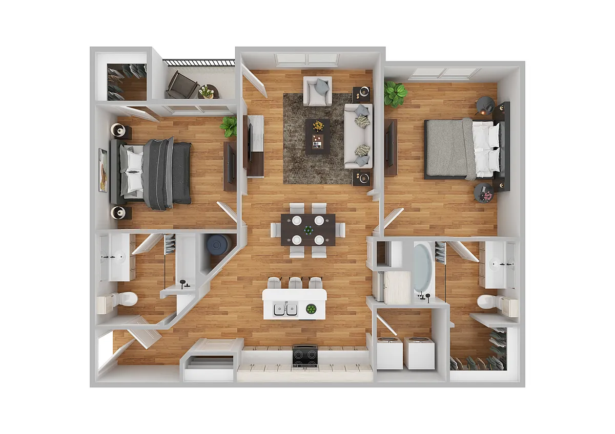 Floor plan B1 | Renovated