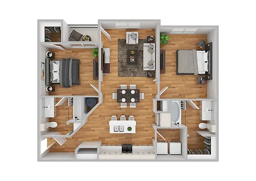 Floor plan B1 | Renovated