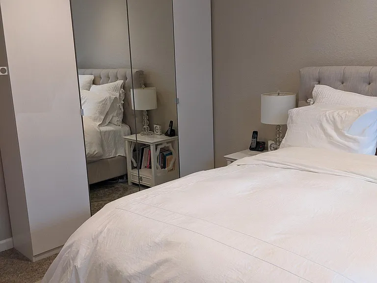 Master bedroom. Includes second freestanding closet with mirrored doors.
