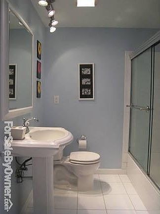 Fully rennovated master bath with heated tile floor