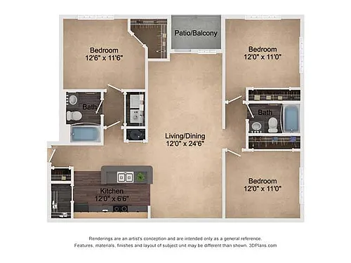 Floor plan Salines Luxury