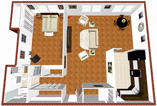 Floor plan One Bedroom