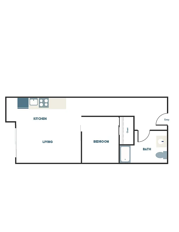 Floor plan 1X1 - B7