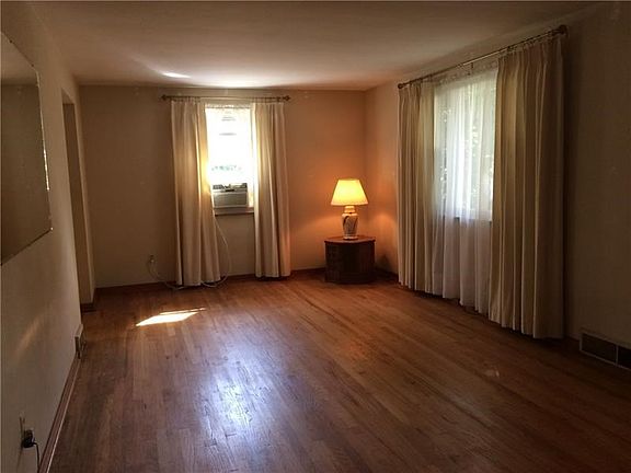 Living room with beautiful hardwood floor.