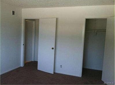 Good sized master bedroom with two closets