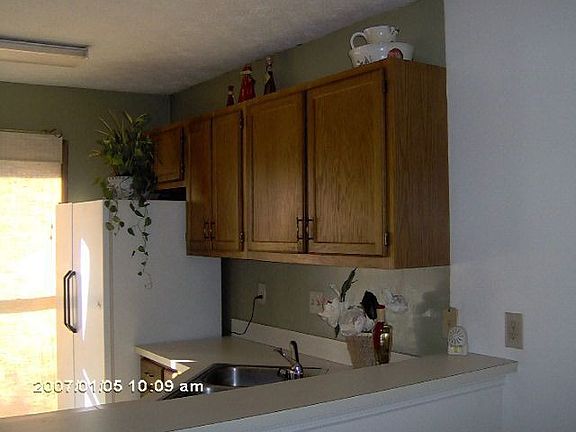 Spacious kitchen with view of family room!