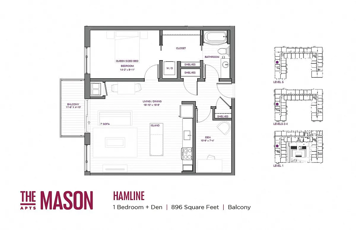 Floor plan Hamline and Den