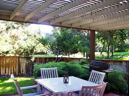 View from the back of the house overlooking yard and greenbelt