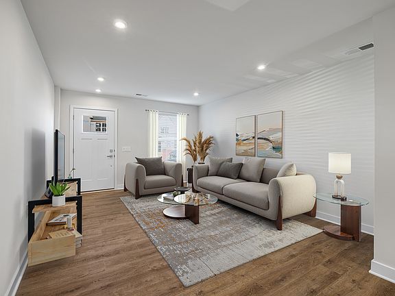 Staged entry/living room