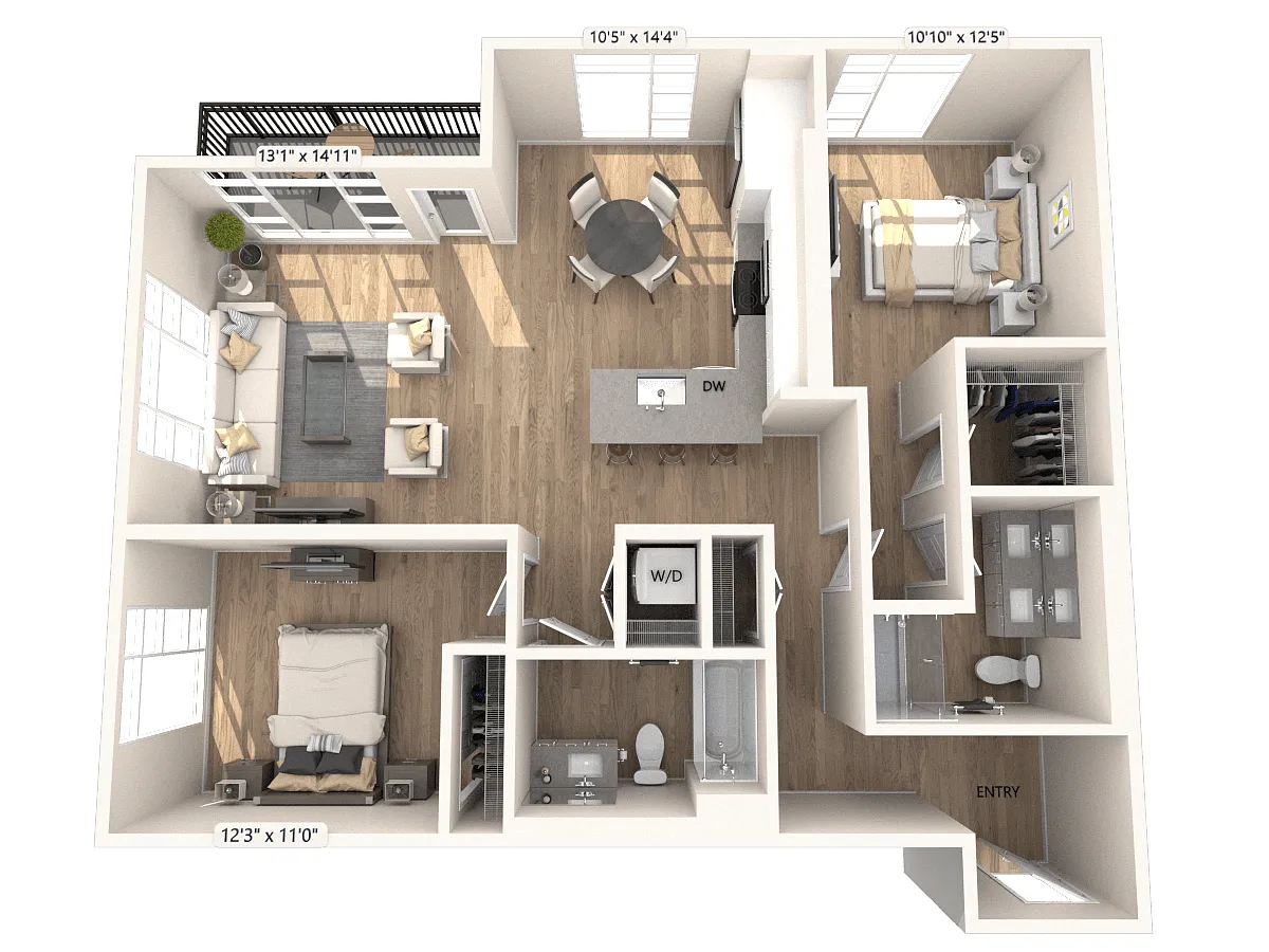 Floor plan B03-FP1