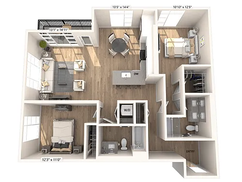 Floor plan B03-FP1