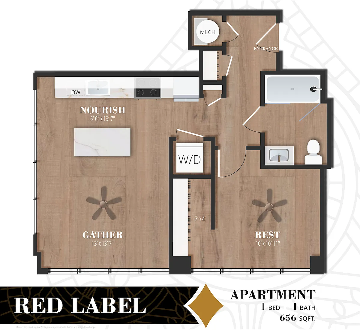 Floor plan Red Label