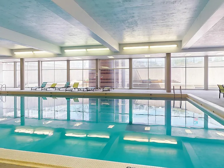 Relaxing Indoor Pool at University Plaza NIU Off-Campus Apartments