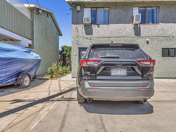 Parking next to the entrance