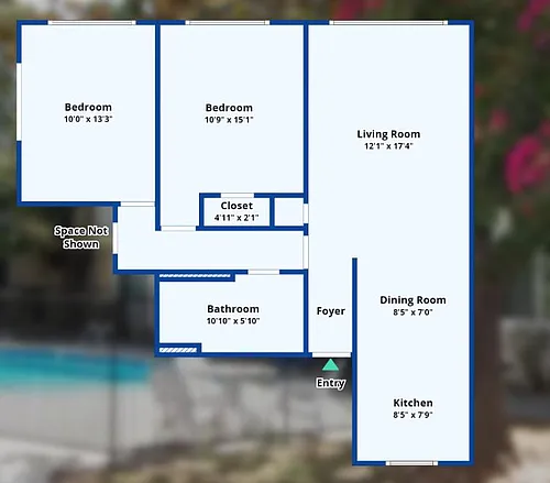 Floor plan Two Bedroom