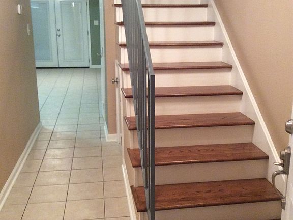 New oak stair treads