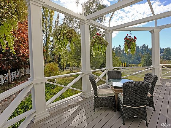 The owners added the wrap-around deck.  