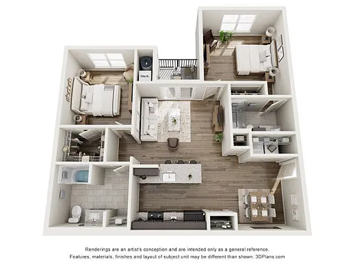 Floor plan 2 Bedroom
