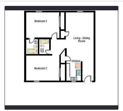 Floor plan The Beach Model