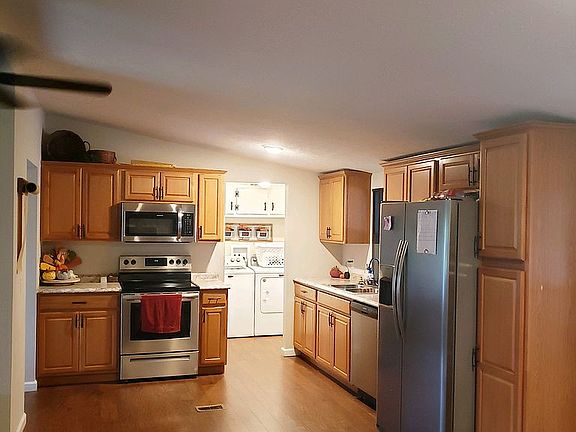 Kitchen opens to family room