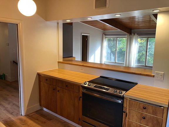 kitchen looking into the living room