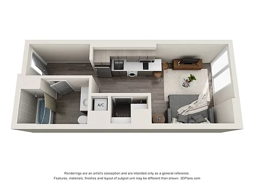Floor plan S1 Studio