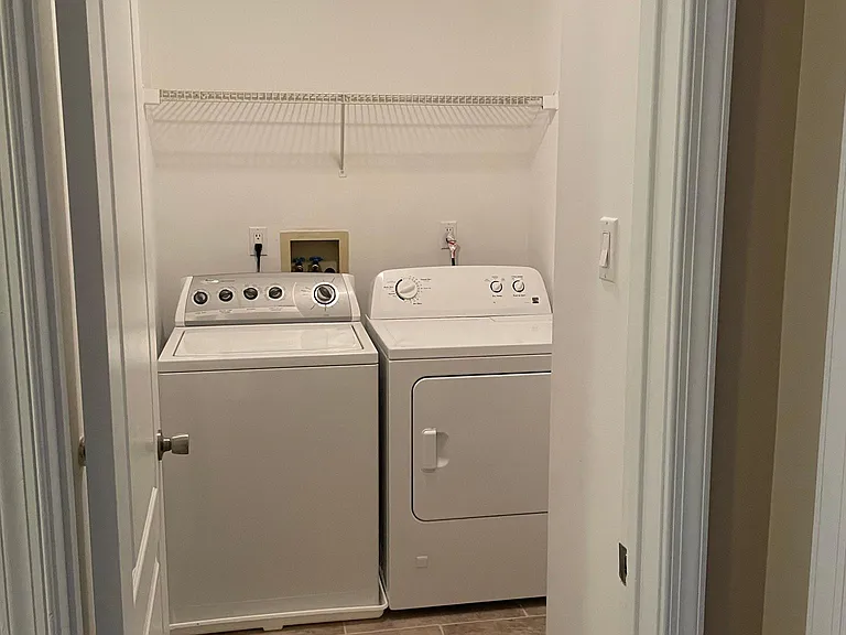 Upstairs laundry room