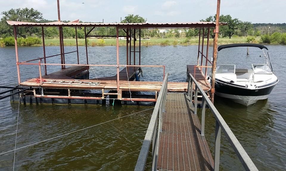 105 Minton Lane - 2 slip boat dock has lights and has been upgraded with the encapsulated foam.