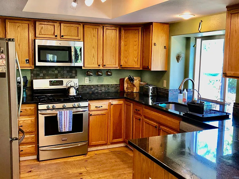 Beautiful kitchen, stainless steel appliances