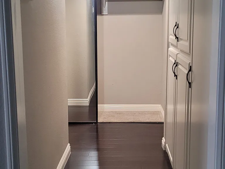 Hallway and linen closet