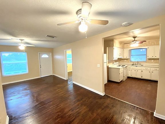 Dining/living room opening to the kitchen
