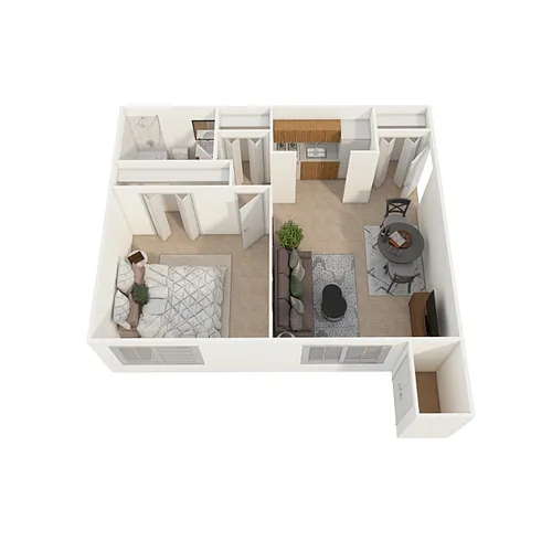 Floor plan 1 Bedroom 1 Bathroom Junior